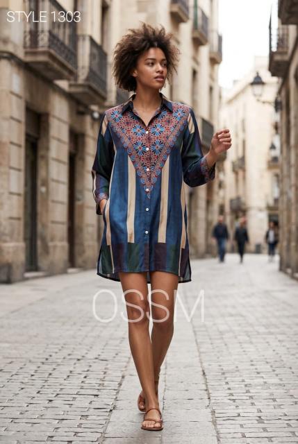 Ossm style 1303 kurti top wholesale creatives
